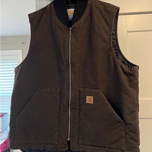 Mens XL Brown Carhartt Vest